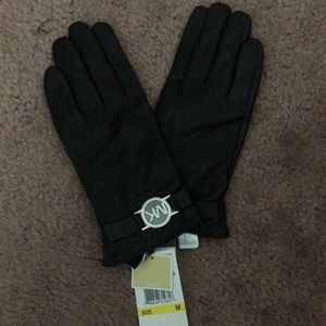 Leather MK gloves